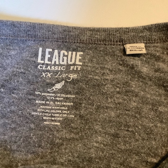 League Boise State super soft 2X Tee n Gray - Picture 4 of 4